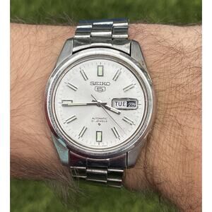 Vintage Seiko 5 Model 6119- 8083 Men's Automatic 21 Jewel Wristwatch Watch Runs